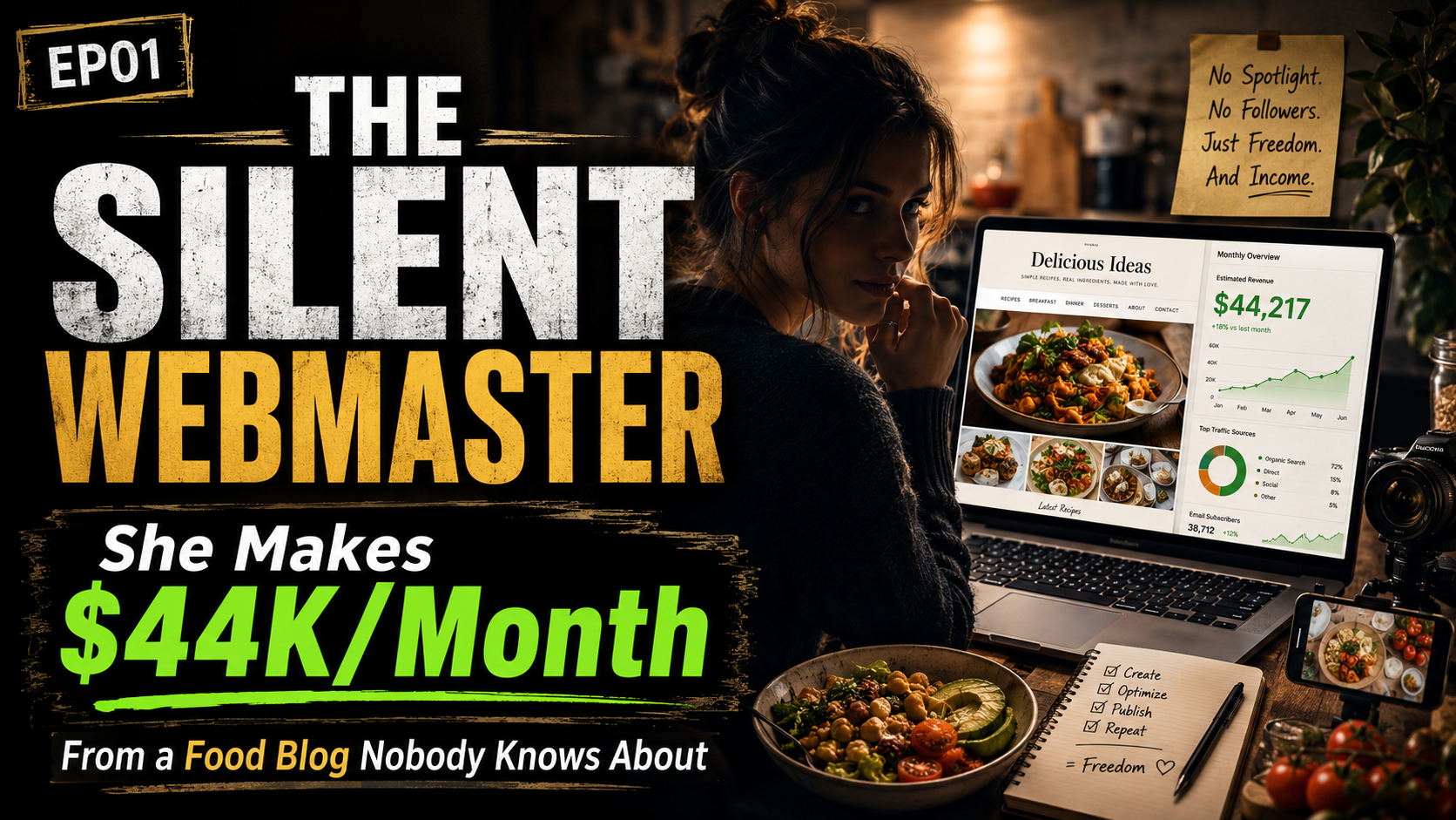 She Makes $44K/Month From a Food Blog Nobody Knows About